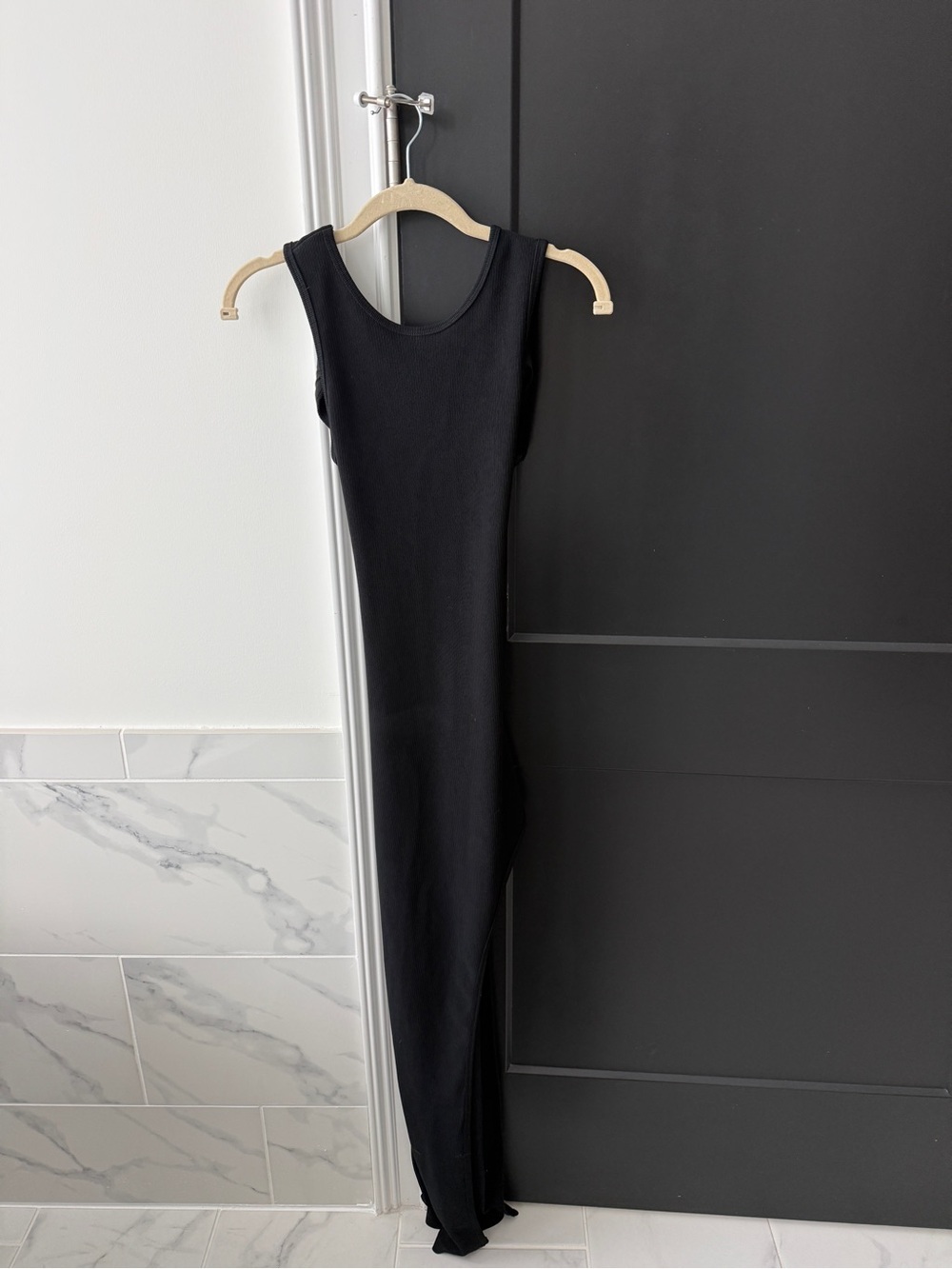 by the way. Black Sleeveless Maxi Dress